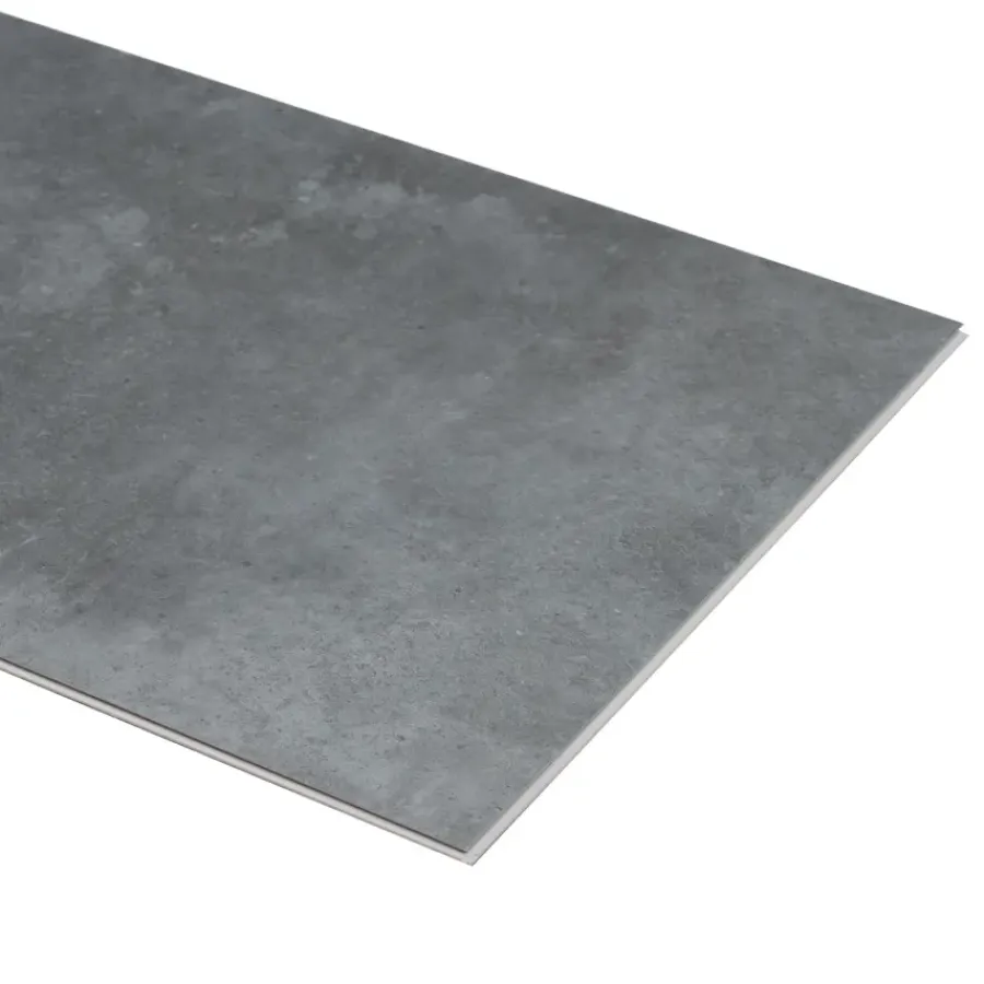 Le Noir & Blanc Kleurstaal click PVC Piastro tegel donkergrijs betonlook