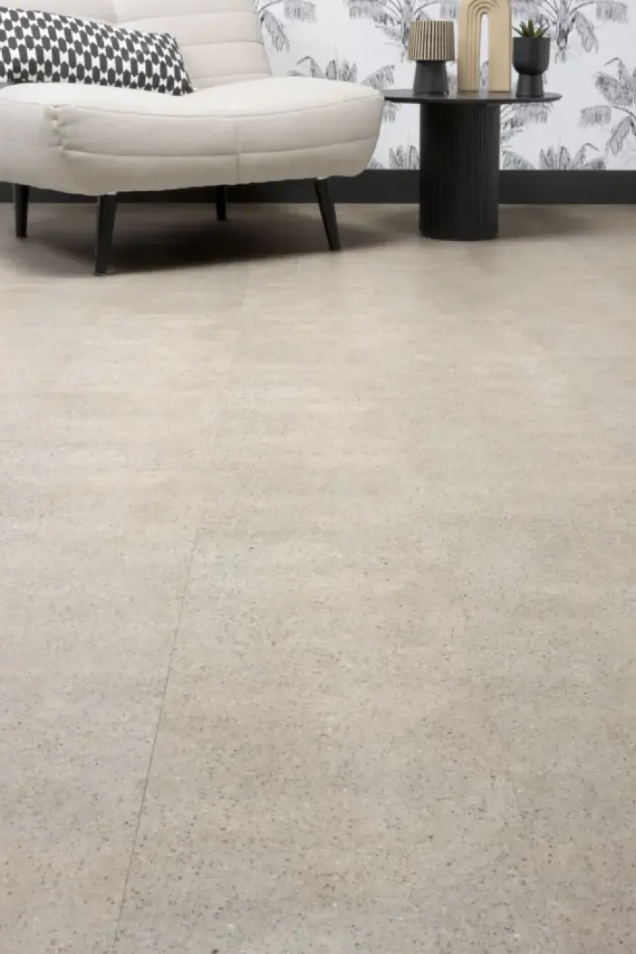 Lundia Kleurstaal click PVC Intens Lennart lichtgrijs steenlook