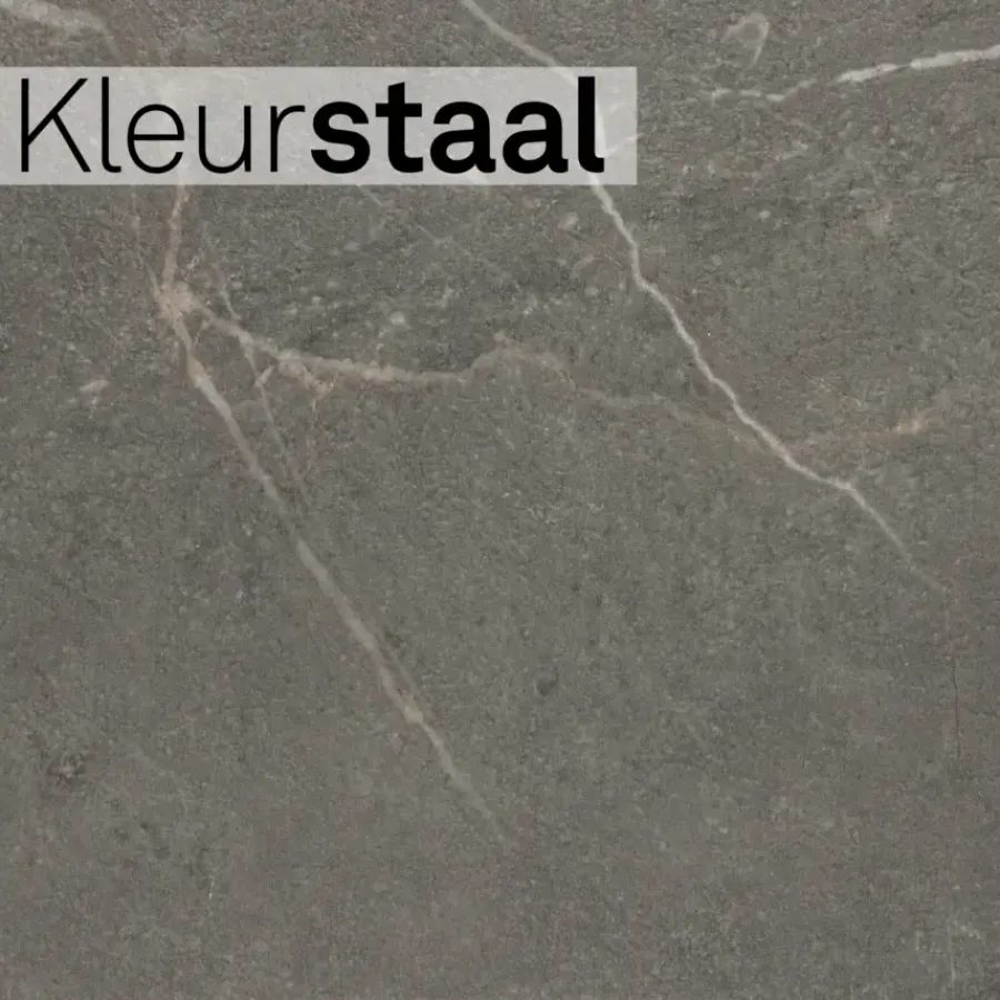 Lundia Kleurstaal click PVC Stoer Arne donkergrijs steenlook