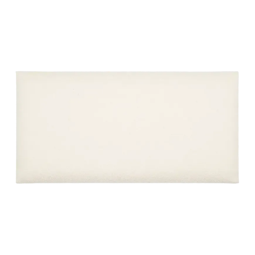 Kleurstaal wandkussen Boucle Crème