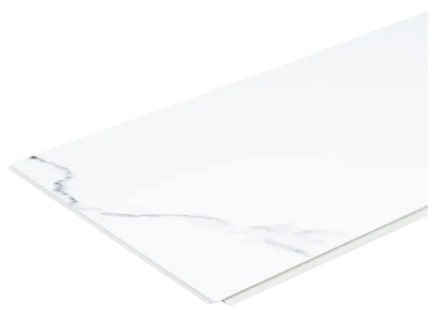 Kleurstaal wandtegel kunststof Allora wit marmer mat 20x30cm