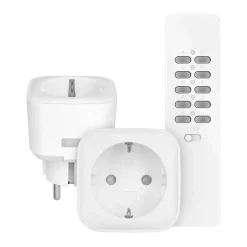 KlikAanKlikUit ACC2-3500R Set met Afstandsbediening en 2 Compacte Stopcontactschakelaars