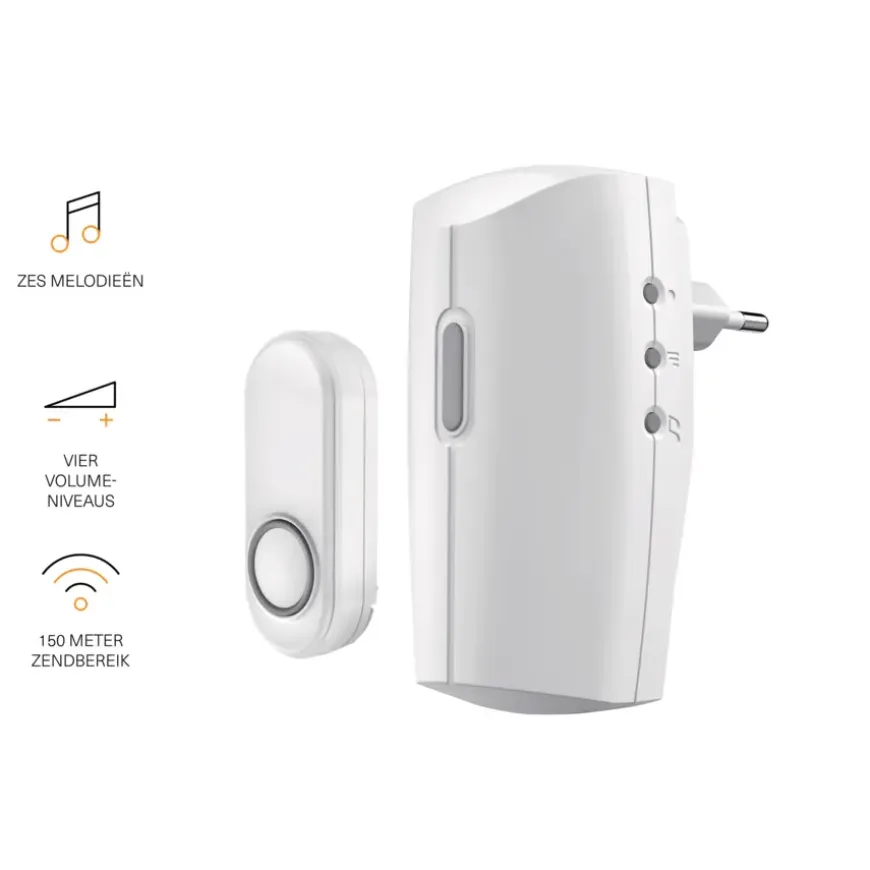 KlikAanKlikUit Plug-in draadloze deurbelset ACDB-8000AC