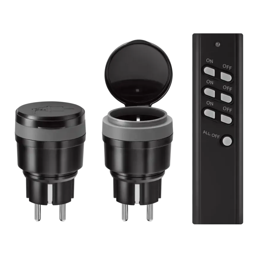 KlikAanKlikUit schakelset AGC2-3500R met afstandsbediening en 2x stopcontact