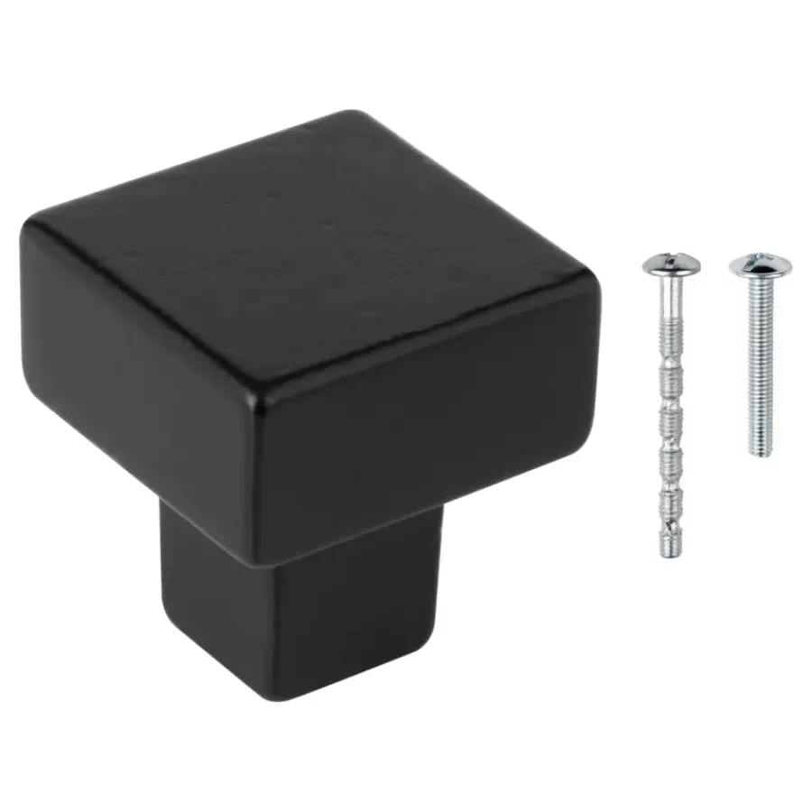 Geen Knop Almar zwart 31mm