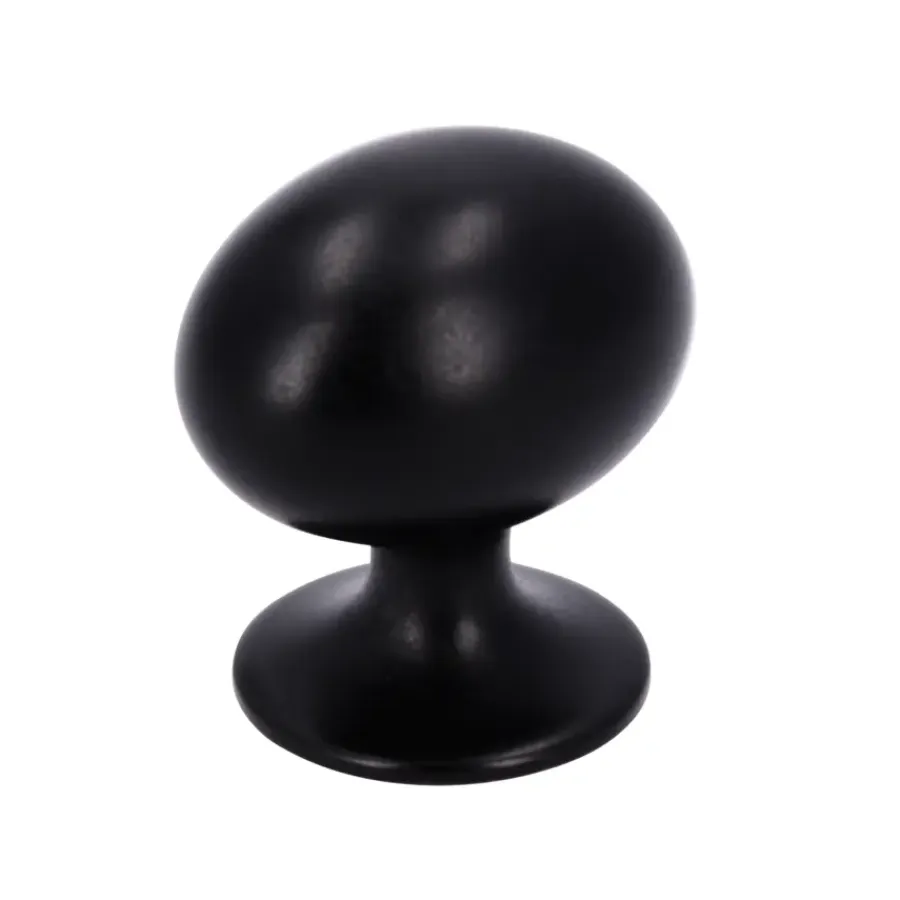 Siro Knop Amber zwart 20mm