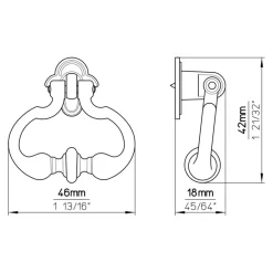 Siro Knop Bea tin look 46mm