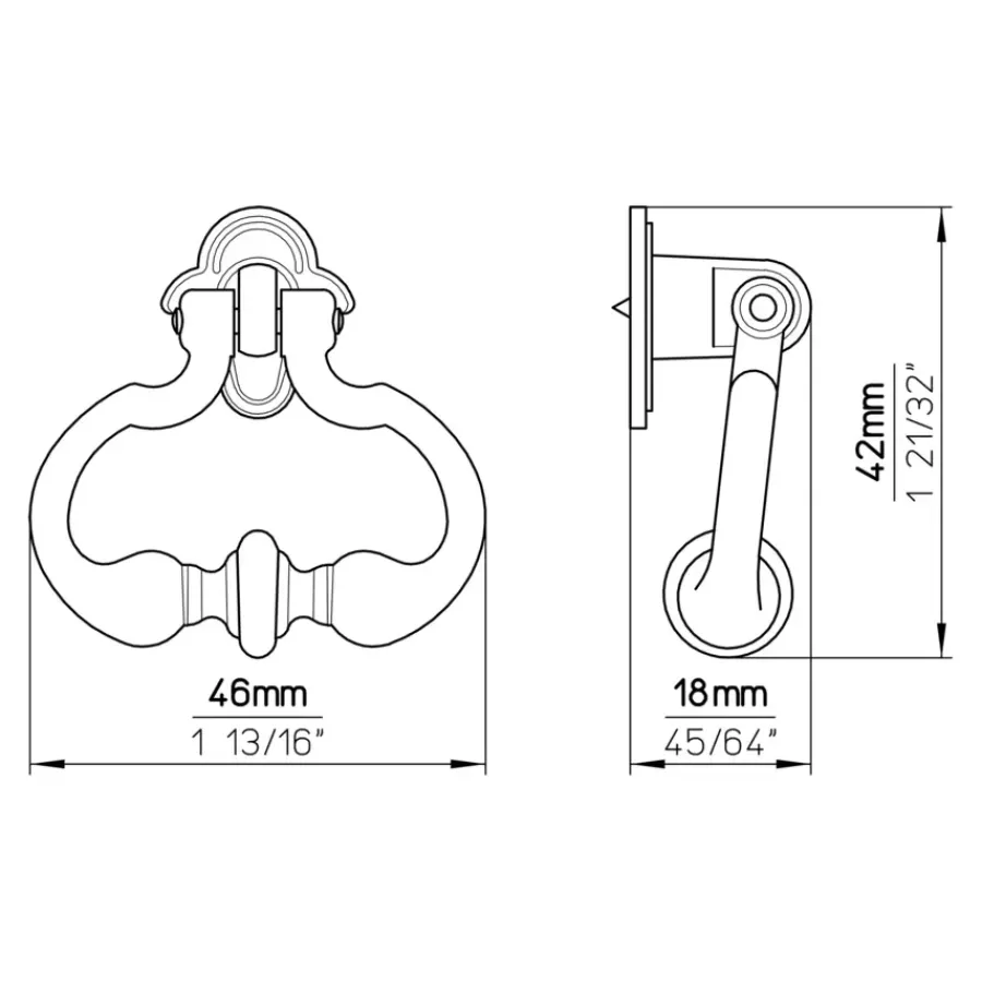 Siro Knop Bea tin look 46mm