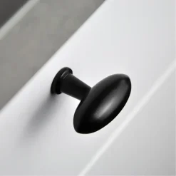 Siro Knop Fleur zwart 38mm