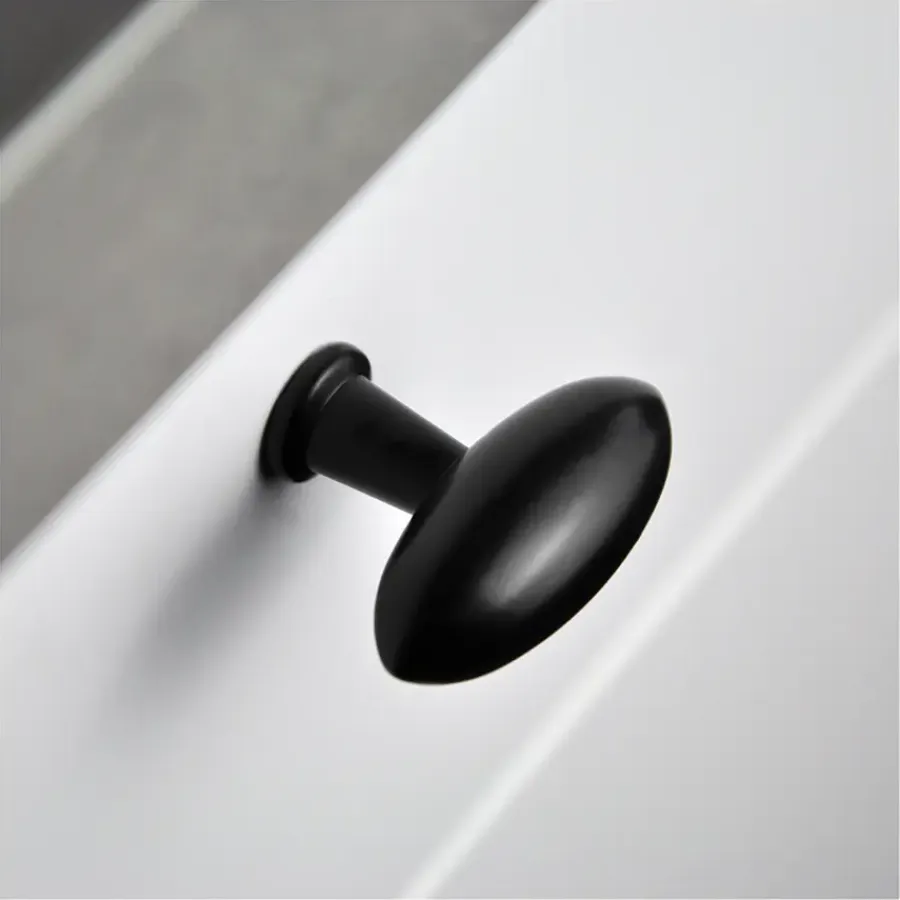 Siro Knop Fleur zwart 38mm
