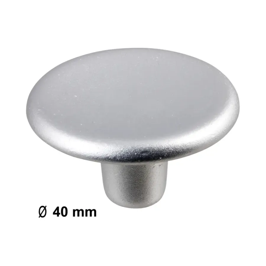 Geen Knop Hetty aluminium 40mm