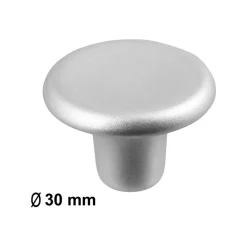 Geen Knop Hetty aluminium 30mm