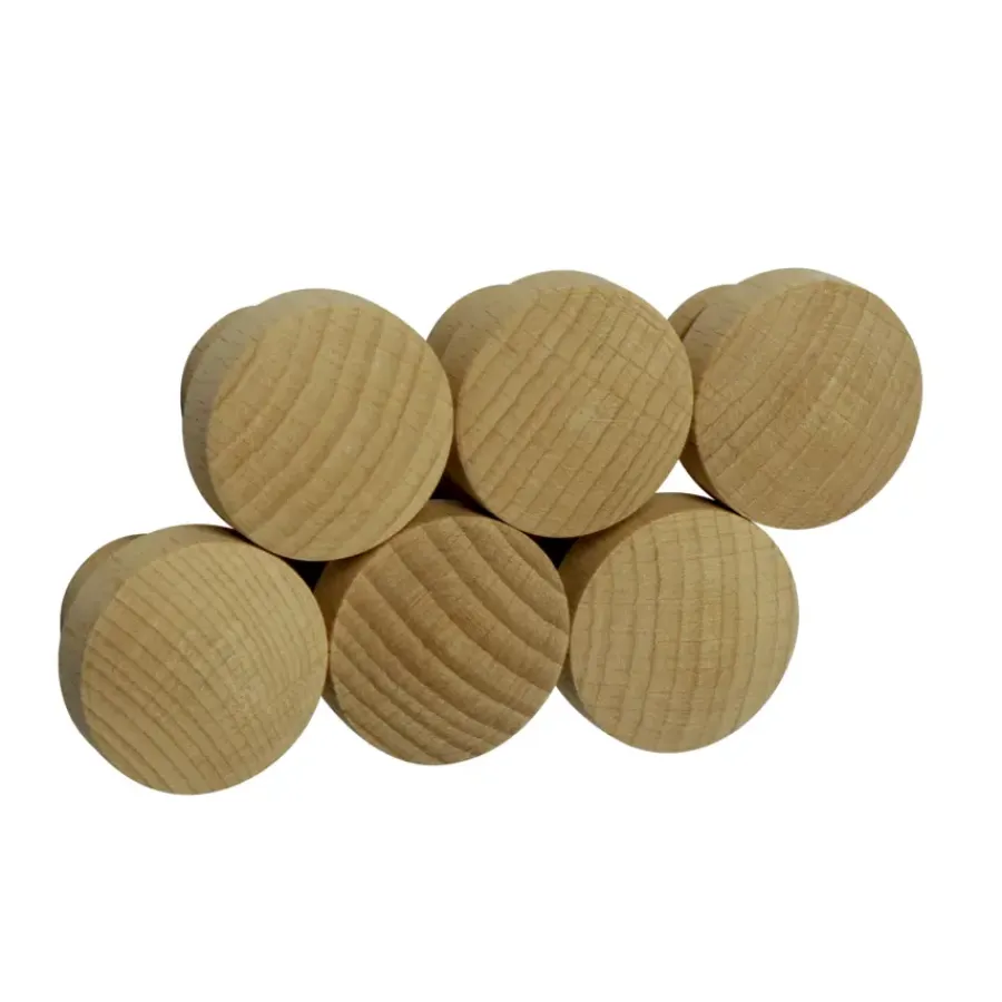 Siro Knop Jasmijn beuken 30mm 6 stuks