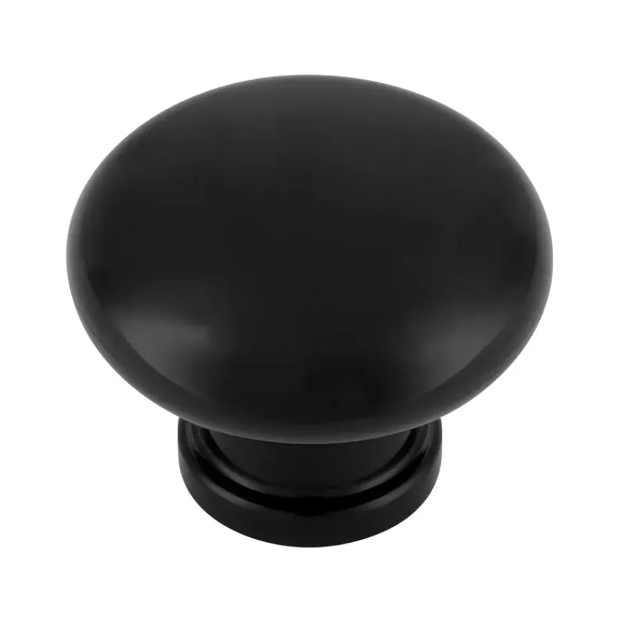 Siro Knop Juliette zwart 40mm