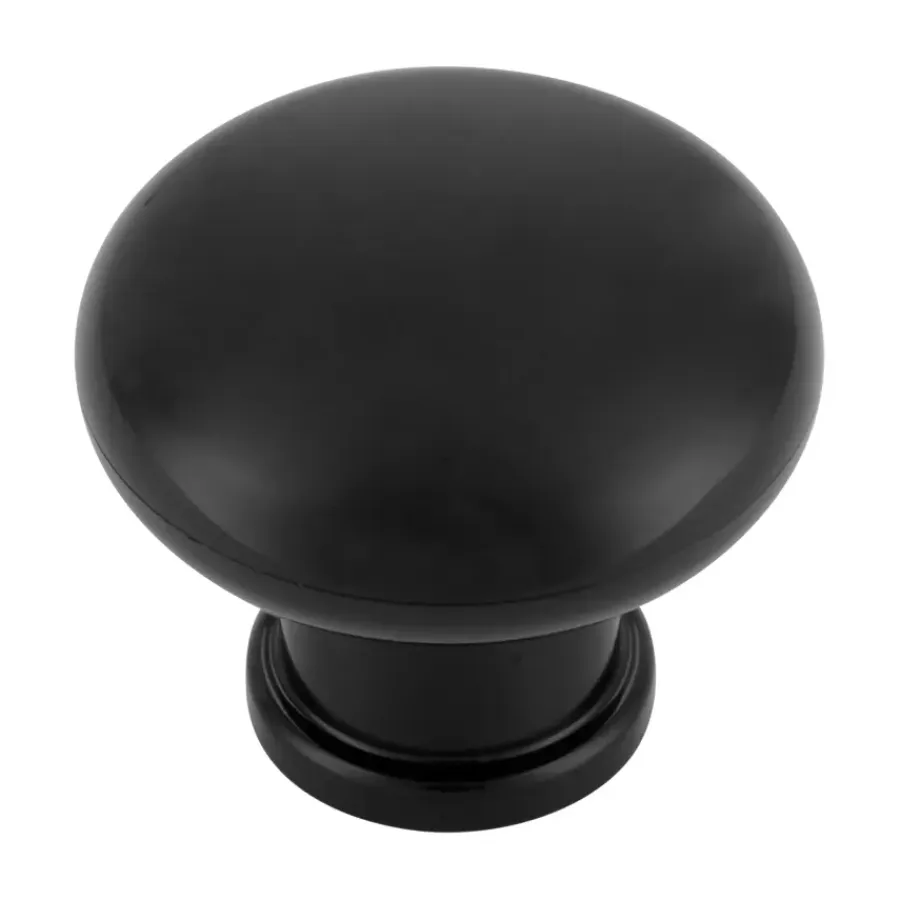 Siro Knop Juliette zwart 32mm