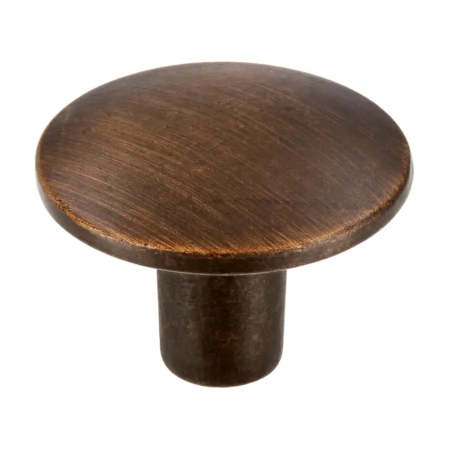 Siro Knop Kaylee messing gezwart 30mm