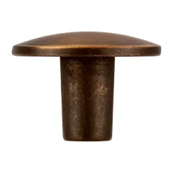 Siro Knop Kaylee messing gezwart 30mm