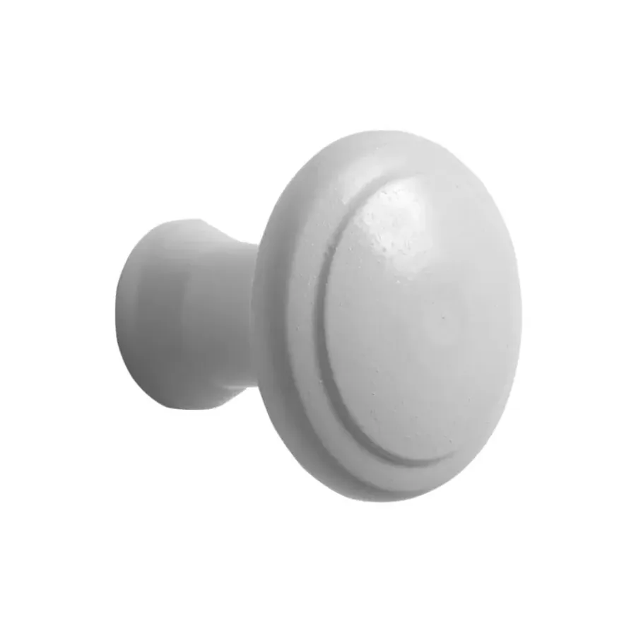 Geen Knop Kay wit 25mm
