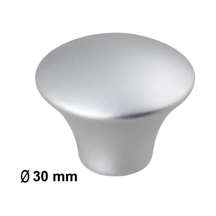 Geen Knop Kitty aluminium 30mm