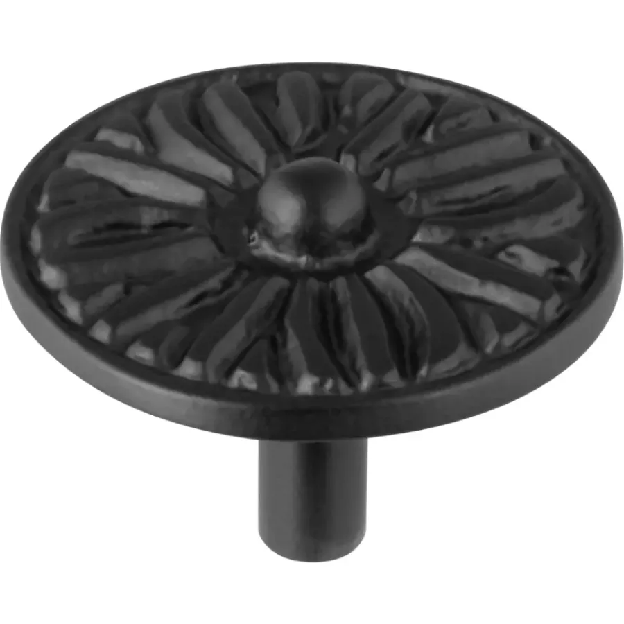 Geen Knop Lyam zwart 45mm