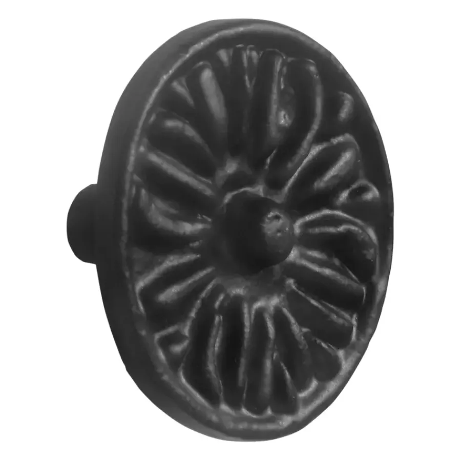 Geen Knop Lyam zwart 45mm