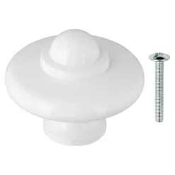 Geen Knop Lydia wit 42 mm