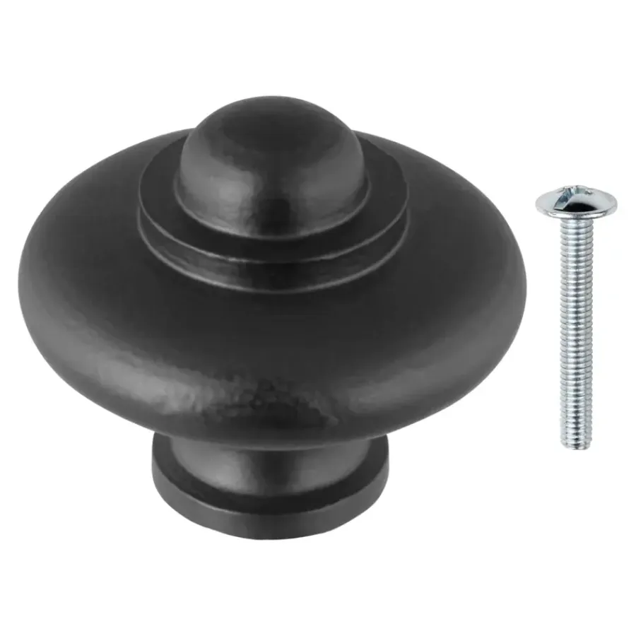 Geen Knop Lydia zwart 42mm