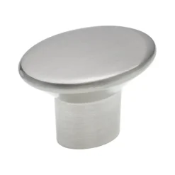 Siro Knop Merle rvs look 37mm