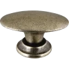 Geen Knop Ovaal messing antiek 33mm