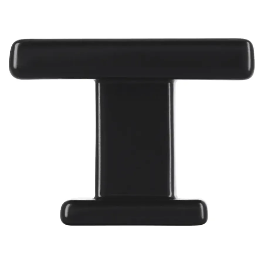 Siro Knop Saar zwart 30mm