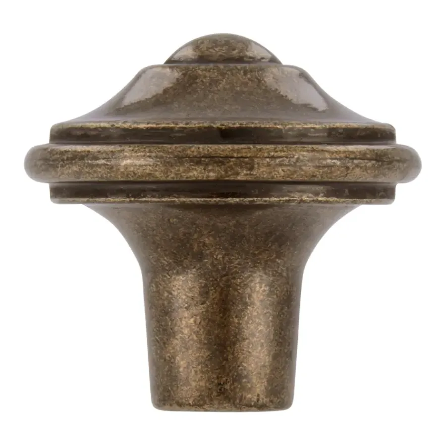 Siro Knop Violet messing antiek 31mm