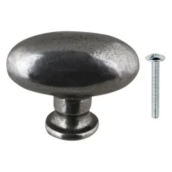 Geen Knop Warwick tin look 40mm