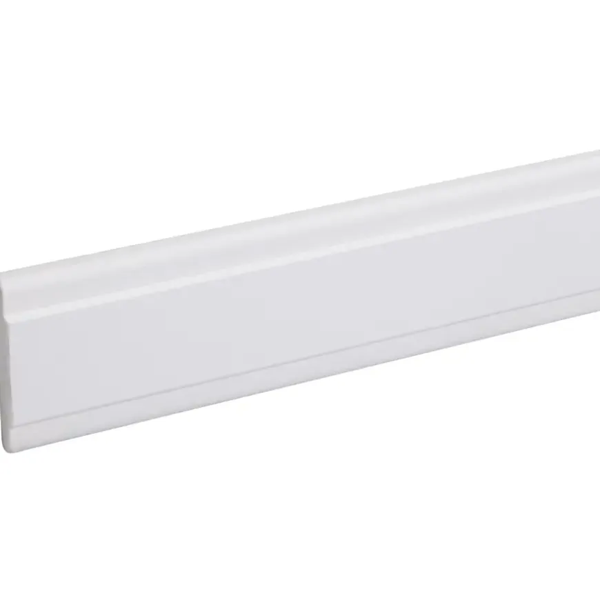Koplat MDF klassiek wit gegrond 12x68mm 270cm