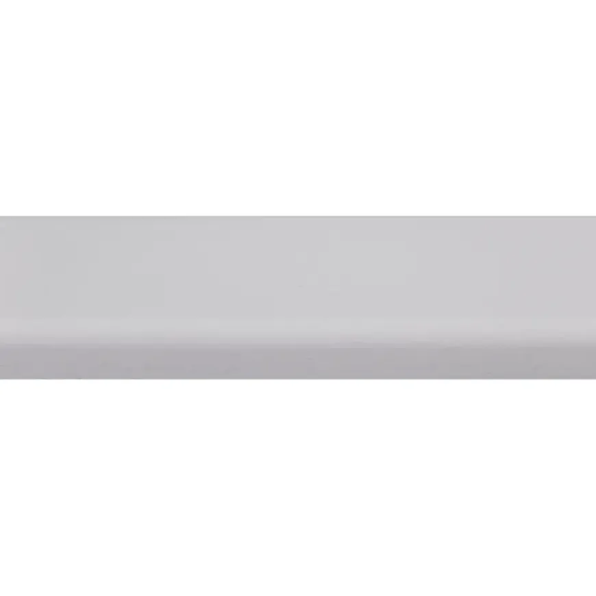 Koplat MDF recht wit gegrond 12x45mm 270cm