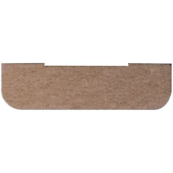 Koplat MDF recht wit gegrond 12x45mm 270cm