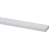 Koplat MDF schuin wit gegrond 12x45mm 270cm