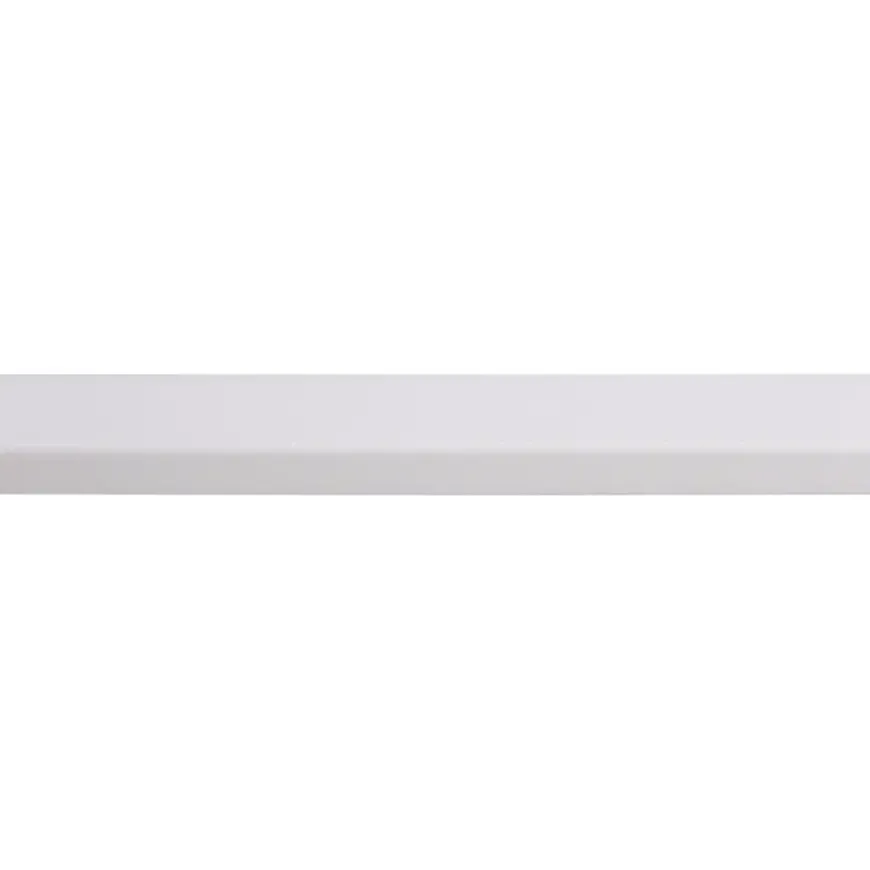 Koplat MDF schuin wit gegrond 12x45mm 270cm