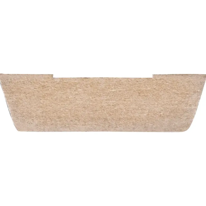 Koplat MDF schuin wit gegrond 12x45mm 270cm