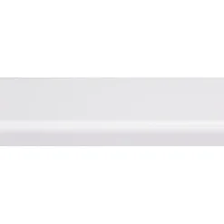 Koplat recht grenen wit gelakt 12x45mm 270cm