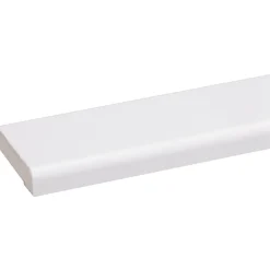 Koplat recht grenen wit gelakt 12x45mm 270cm