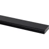 Koplat recht grenen zwart gelakt 12x45mm 270cm