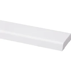 Koplat schuin grenen wit gelakt 12x45mm 270cm