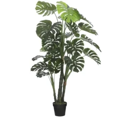 Geen Kunstplant Monstera in pot groen - h150xd80cm