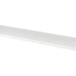 Kunststof afwerkprofiel wit zelfklevend 40x4 mm lengte 260 cm