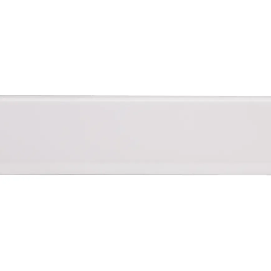 Kunststof afwerkprofiel wit zelfklevend 40x4 mm lengte 260 cm