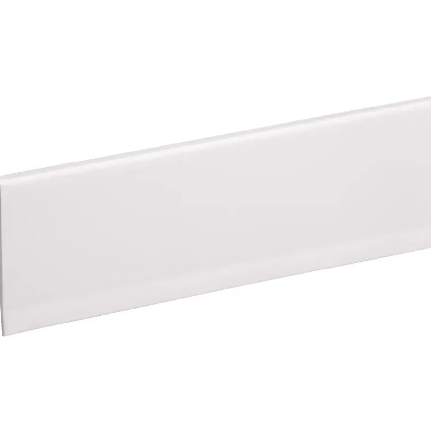 Kunststof afwerkprofiel wit zelfklevend 40x4 mm lengte 260 cm