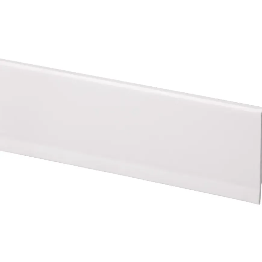 Kunststof afwerkprofiel wit zelfklevend 40x4 mm lengte 260 cm