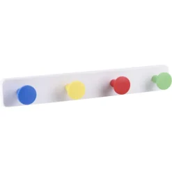 Geen Kunststof kapstok Bob met 4 haken - 40cm - gekleurd