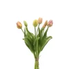 Emerald Kunsttulp bundel 40 cm perzik 7 stuks