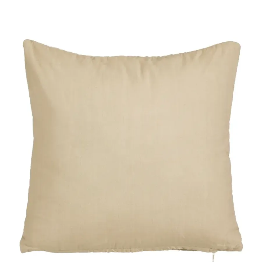 Geen Kussen bloem beige - l45xb45xh10cm